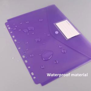 Multi Functional Thickened Waterproof PP A4 Frosted Vertical <b>Document</b> Folder With Business Card <b>Holder</b> Office - Product Image 4