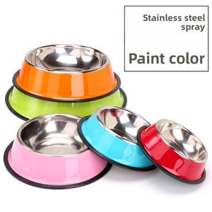 Bol <span class=keywords><strong>pour</strong></span> animaux de compagnie en acier inoxydable personnalisé, antidérapant, durable, coloré, <span class=keywords><strong>pour</strong></span> chiens et chats de toutes tailles, accessoires d'alimentation <span class=keywords><strong>pour</strong></span> animaux - Product Image 3