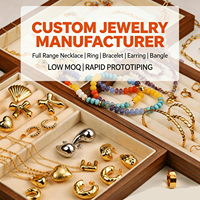 Fabricante de Joyería Personalizada de Gama Completa OEM/ODM, Juego de Joyería de Collar y Anillo de Acero Inoxidable, Plata S925 y Latón, Chapado en Oro de 18K