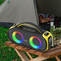 Enceintes de fête portables étanches IPX5 avec radio FM/WiFi, système 2.1 canaux 60W (B52)
