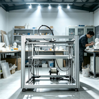Impresora 3D Industrial FDM de Gran Tamaño, Nueva, con Volumen de Impresión de 1000 mm, Alta Velocidad, Carcasa Abierta, Compatible con Filamento de 2.85 mm y 3.5 mm, Plataforma Calefactada Automática