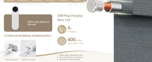 Persianas Enrollables Eléctricas Personalizadas Sin Perforación con Varilla <span class=keywords><strong>de</strong></span> Operación <span class=keywords><strong>Manual</strong></span>, Cortinas Motorizadas para Apartamentos y Alquileres - Product Image 4