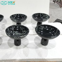 HZX Vente en gros de marbre naturel Alpes Verde pour plateaux de service, corbeilles à fruits, supports à gâteaux, ensemble de décoration pour la maison, plateau en marbre pour hôtel