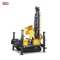Foreuse pneumatique DTH sur chenilles hydraulique pour la construction de puits d'eau et de forages profonds