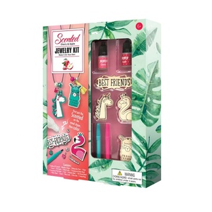 FAI DA TE giocattoli profumato gioielli kit di pittura di colore compensato collana di fascino arti e mestieri kit per i bambini e per adulti - Product Image 1