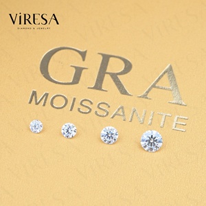 Viresa bán buôn kích thước đầy đủ trắng D/EF/Gh moissanite đá 100% vượt qua Kim Cương Tester Loose vvs moissanite đá đối với trang sức làm - Product Image 2