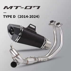 Sistema de escape completo MT07 para motocicleta, para YAMAHA 2014 - 2023 <span class=keywords><strong>TRACER</strong></span> <span class=keywords><strong>7</strong></span>/<span class=keywords><strong>GT</strong></span> 2020-2023 <span class=keywords><strong>TRACER</strong></span> 700/<span class=keywords><strong>GT</strong></span> 2016-2019 - Product Image 3