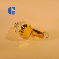Flacon de parfum arabe du Moyen-Orient rechargeable 200 ml, bouteille d'huile de parfum personnalisée dorée, flacon à long col 200 ml