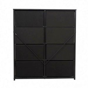 Modern Living Room Fabric <b>Cabinets</b> With Freestanding Durability and Stainless Steel MDF Panel Pine - Product Image 5