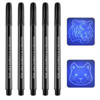 Stylo invisible de haute qualité, marqueur fluorescent pour tableau d'enfants, stylo fluorescent UV, transparent et incolore