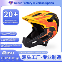 Casque de moto intégral pour enfants, réglable, pour BMX, vélo, résistant aux chocs, protection de la tête