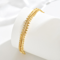 Bracelet personnalisé plaqué or, tendance, minimaliste, réglable, avec perles Miyuki colorées et perles de verre, pour femmes et hommes