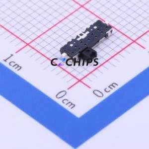 SSAL120100 Slide Switch SMD Switch Single Pole Double Throw Rectangle Pin Header SMD Tab 4.1mm - Product Image 2