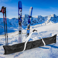 Sac de ski pour enfant, en polyester 420D, imperméable, réglable, longueur 185 cm, sangle polyvalente
