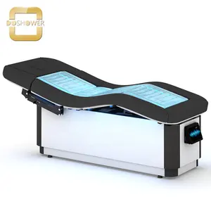 electric beauty bed massage table of electric massage table spa with lowerable armrests for electric massage table supplier