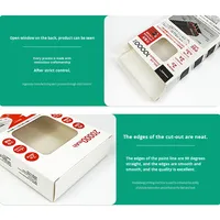 Boîte cadeau personnalisée en carton blanc écologique et recyclable pour batterie externe, avec fenêtre et impression offset pour téléphone portable