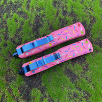 Couteau de poche tactique de survie en plein air UT85, couteau de chasse, couteau pliant rose tranchant, manche en alliage de zinc, couteau EDC