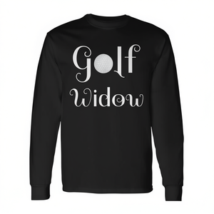 Camiseta de manga larga Golf Widow de algodón negro unisex para adultos talla S M L XL XXL - Product Image 2