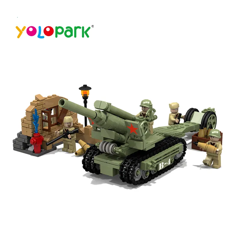 Military Series Kids Toys Bricks B-4 Howitzer Toys