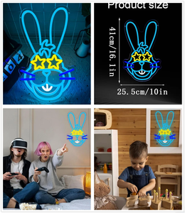 Forma de burro, luz LED de neón personalizada, brillo controlable, decoración interior para oficina, bodas, tiendas, publicidad, logotipo de edificios - Product Image 2