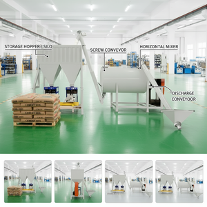 Usine de mortier sec simple et compacte de petite capacité 1-5t/h, machine de fabrication d'adhésif pour carrelage, <span class=keywords><strong>prix</strong></span> usine pour la production de mastic mural - Product Image 2