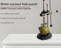 Machine manuelle commerciale pour l'ouverture et la découpe des noix de coco, équipement de traitement du jus de noix de coco pour les magasins de boissons