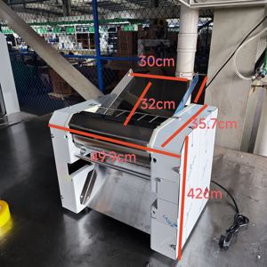Chuanyu CY-300 listrik otomatis komersial, mesin Sheeter adonan Pizza meja mesin penggulung adonan otomatis 220V - Product Image 3