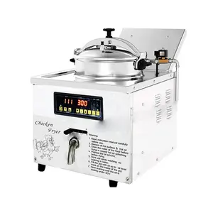 16l Pressur Fryer ISO CE Certificate Commercial Electric Chicken Pressure Fryer Chicken Frying Equipment Deep Fryer Machine MDXZ-16B