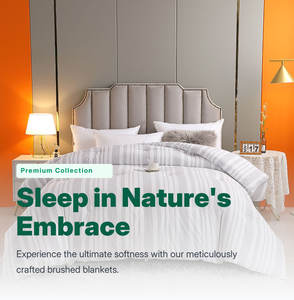 Handgefertigte 100% Polyester Gesteppte Bettdecke Heim- & Hotel-Bettwäsche-Set Einfaches Bedrucktes Muster Ganzjährig Super-King-Size Verfügbar - Product Image 3