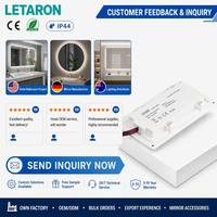 Interrupteur tactile intelligent Letaron certifié TUV-CE avec garantie de 3 ans, IP44, double clé, gradation CCT, 24V pour l'éclairage de salle de bain
