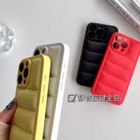Coque Doudoune Antichoc de Luxe avec Logo de Marque pour iPhone 17 Air 16 15 14 13 12 11 Pro Max