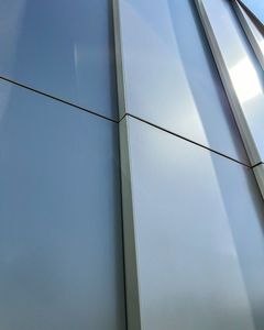 Échantillon gratuit de panneaux composites en aluminium beige modernes pour revêtement mural extérieur de bâtiment, pour façade extérieure - Product Image 3