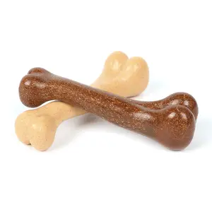 耐久性のあるペットのおもちゃ歯のモラービーフフレーバー食品グレードPP犬の噛むPP骨のおもちゃアグレッシブチューワーウッドフレーバー