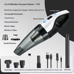 Aspiradora Inalámbrica para Auto de Alta Potencia, Portátil, de Doble Sistema, con Iluminación y Alta Succión - Product Image 5