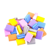 Lime à ongles en éponge carrée de haute qualité, personnalisable, pour manucure professionnelle, vente en gros