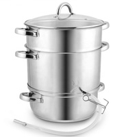 Presse-agrumes à induction de fruits, en acier inoxydable, 8 litres