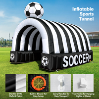 Arche d'entrée sportive gonflable personnalisée en Oxford pour événements de football, décorations de fêtes et allées thématiques
