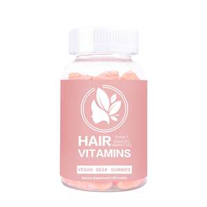 Gomitas para el Cabello para Mujeres Adultas, Marca Privada OEM/ODM, Multivitamínicas Veganas con Omega-3, Folato y Mezcla de Colágeno Vegano - Product Image 1