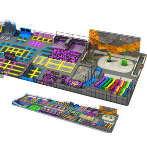 ציוד לפארק טרמפולינות מקורה מסחרי: טרמפולינות ספורט קפיצה, מתקני טיפוס לילדים ומבוגרים - Product Image 2