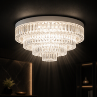 Plafonnier LED encastré ROMAS moderne et minimaliste à 3 niveaux, dimmable, lumière du jour 6000K, Ra80, garantie 2 ans, pour hôtel, AC
