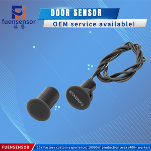 Contactos Magnéticos para Puertas Enrollables de Montaje en Superficie, Sensor Impermeable, Sistema de Alarma Cableado NC, Aleación de Zinc Plateado - Product Image 1