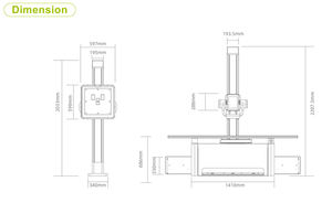 プロフェッショナル50KWラジオグラフィーマシン手動ダブルカラム<span class=keywords><strong>DR</strong></span>フロアマウントX線マシン - Product Image 4