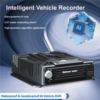 Système de DVR mobile Richmor 8CH étanche et anti-poussière avec IA, 4G, GPS, ADAS, DSM, DMS, BSD, vue à 360 degrés