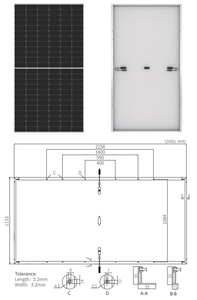 Longi แผงโซลาร์เซลล์ LR5-72HPH 550เมตรแผงเซลล์แสงอาทิตย์ PERC 550W 545W 540W 555W 600W 700W - Product Image 4