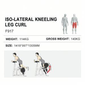 New Lines Commercial Gym Equipment Plate Loaded Kneeling <b>Leg</b> Strength Training Machine WD-F917 Your Trusted Fitness - Product Image 2