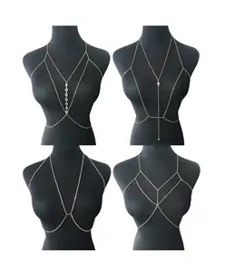 Sexy Body Chain Belly Waist Chain Necklace Fashion Fine Fashion Jewelry Body Chain For Women Gold Tone