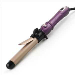 Rizador de pelo eléctrico giratorio automático de 1.5 pulgadas con pantalla LCD de temperatura para el hogar y viajes, herramienta de peinado. - Product Image 4