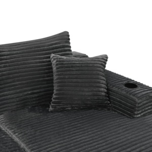 Ensemble modulaire sectionnel en forme de U surdimensionné, confortable et de qualité supérieure, avec compression sous vide, effet nuage - Product Image 2