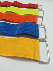 Çocuklar ve yetişkinler için üç bacaklı yarış elastik bant altı renk kanca & döngü kumaş aile röle yarış doğum günü partisi oyunları için - Product Image 4