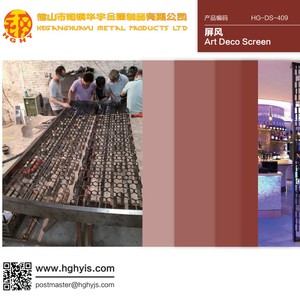 Partición de pantalla de dormitorio inoxidable colorida, pared divisoria de jardín al aire libre de gran tamaño para hotel, patrón de partición de habitación moderna - Product Image 3